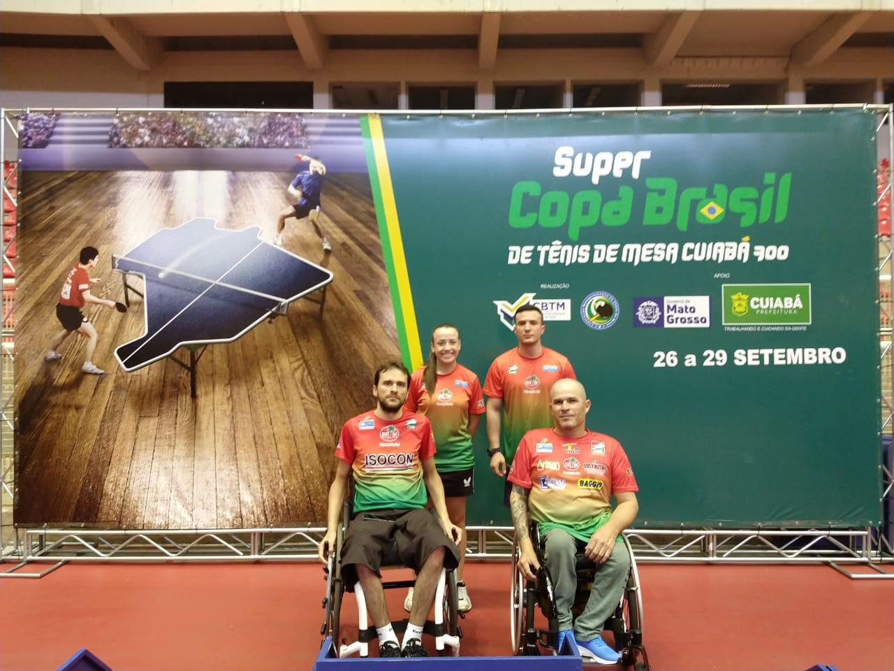 Criciúma com quatro medalhas na Super Copa Brasil de Tênis de Mesa