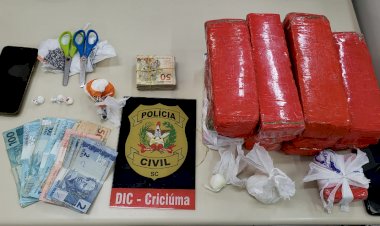 Polícia Civil prende dupla que vendia drogas em frente de Colégio na área central