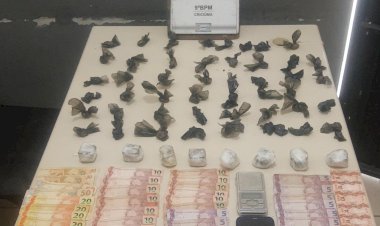 Polícia Militar prende homem por porte de drogas