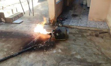 Idoso sofre queimaduras após testar Botijão de Gás