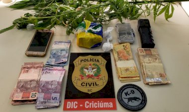 DIC de Criciúma realiza operação de combate ao tráfico de drogas