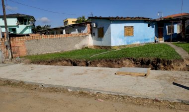 Canal auxiliar é concertado na Vila Manaus