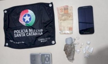 Jovem é preso com drogas na região dos trilhos