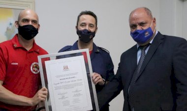 Bombeiro Militar recebe Moção de Aplauso no Legislativo de Criciúma
