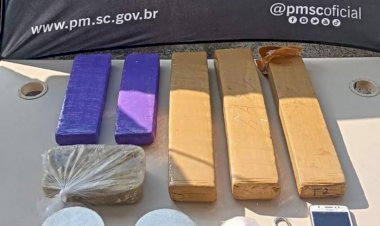 Ação conjunta do setor da Polícia Militar prende traficante com mais de 8 kg de drogas em Criciúma