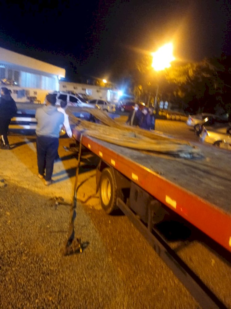 PM recupera aproximadamente 20 mil reais em barras de ferro em Criciúma