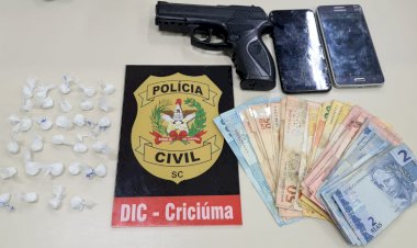Operação da Polícia Civil prende traficante em Criciúma