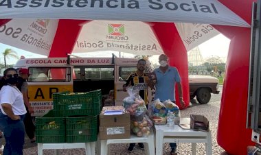 Assistência Social de Criciúma entrega alimentos para instituições sociais