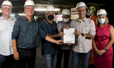 Ordem de serviço para pavimentação do acesso à Mina Visitação é assinada em Criciúma