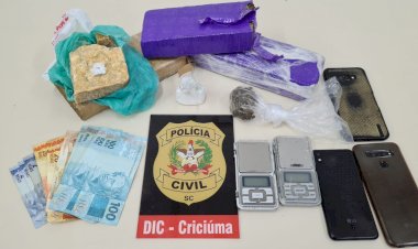 DIC de Criciúma prende 4 pessoas envolvidas com o tráfico de drogas no São Luiz