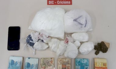Polícia Civil prende Menor de 16 anos com RS 12 mil, Maconha  e Cocaína em Criciúma