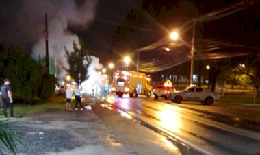 Perseguição Policial tiros e Acidente Nesta Noite em Criciúma