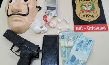 DIC de Criciúma prende traficante em Criciúma