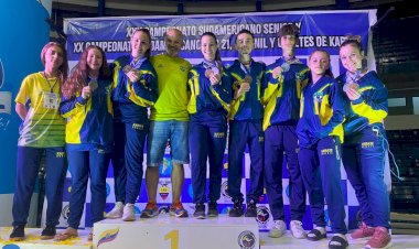 Caratecas de Içara conquistam medalhas de ouro, prata e bronze no Sul-Americano