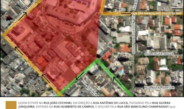 Avenida Humberto de Campos, em Criciúma, estará fechada a partir desta quarta-feira