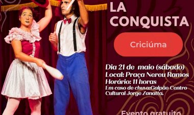 Praça Nereu Ramos recebe a apresentação ‘La Conquista’ neste sábado