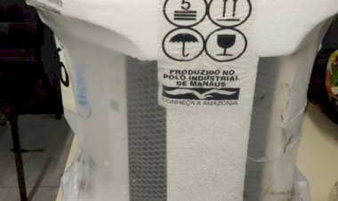 Homem é flagrado pela PM furtando ar condicionado de supermercado