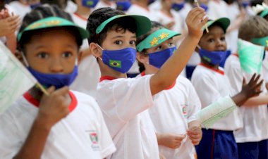 Ato cívico é retomado nesta segunda-feira nas escolas municipais de Criciúma