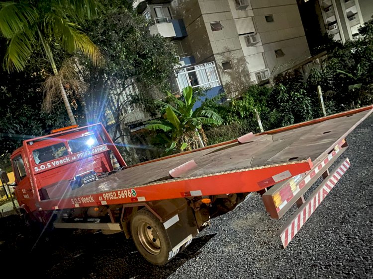 PM recupera caminhão  Furtado em Santa Rosa do Sul