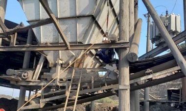 Homem cai de silo de mineração de 6 metros de altura