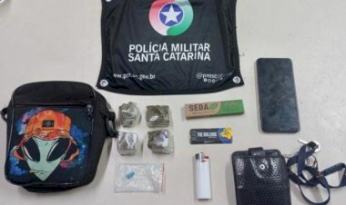 PM prende homem por tráfico de drogas