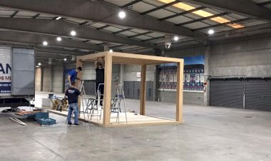 Estrutura da Feira CasaPronta Criciúma começa a ser montada