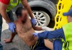 Homem é agredido por várias pessoas e é socorrido pela Polícia Civil