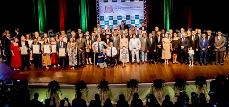 Câmara de Criciúma realiza Sessão Solene para entrega de títulos honoríficos