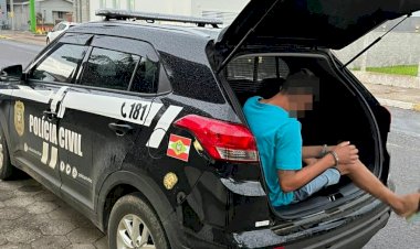 Polícia Civil de Forquilhinha cumpre mandado de prisão expedido pelo Estado de Sergipe