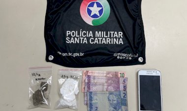 DUPLA É PRESA POR TRÁFICO DE DROGAS NA SANTA LUZIA