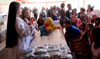 Estudantes de Odontologia levam orientações sobre saúde bucal às crianças da Santa Luzia