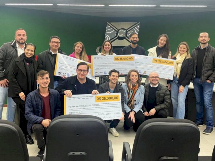 Quatro Startups incubadas na Unesc são premiadas no programa Inova Criciúma