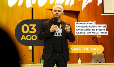 Cadeia na Estrada: Deputado Delegado Egidio Ferrari promove palestra sobre proteção animal em Criciúma