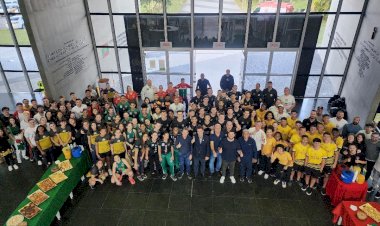 Criciúma: atletas e comissões técnicas dos Joguinhos Abertos são recepcionados no Paço Municipal Marcos Rovaris