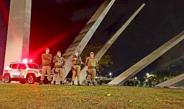 ALUNOS DA PM DO CURSO DE SARGENTO PARTICIPA DE OPERAÇÃO EM CRICIÚMA