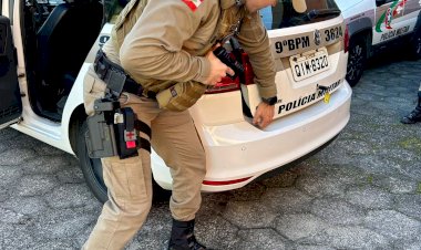 Ladrão de celular é preso por populares no centro de Criciúma