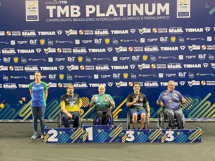 Tênis de mesa do Mampituba/FME Criciúma conquista 3º lugar geral paralímpico no Brasileiro Interclubes