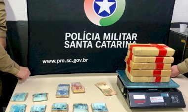 PM PRENDE JOVEM COM 5KG DE COCAÍNA E CERCA DE R$ 15 MIL REAIS