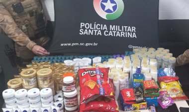 PM prende  em Criciúma motorista de aplicativo do RS com produtos furtados