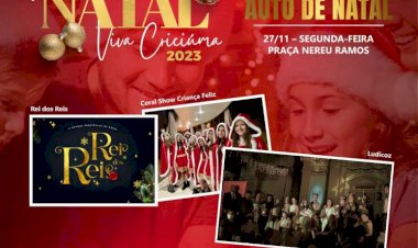 Programação especial de Natal inicia na próxima semana em Criciúma