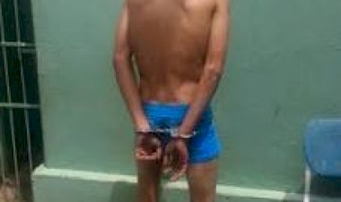 Ladrão só de Cueca é Preso pela PM em Criciúma