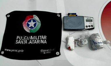 Policia Militar apreende droga em Borracharia