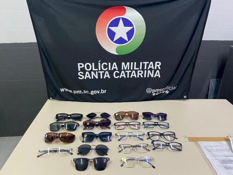 Ladrão de loja é preso pela PM no centro de Criciúma