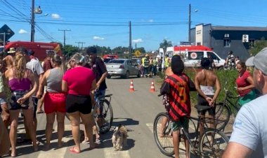 Casal fica ferido após colisão entre dois veículos