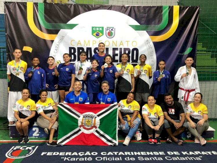 Equipe criciumense de karatê tem bom desempenho na etapa SC do Campeonato Brasileiro