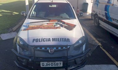 Homem é preso com espingarda em Criciúma