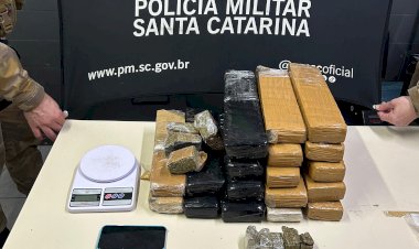 Polícia prende suspeito com mais de 16 kg de drogas em bairro de Criciúma