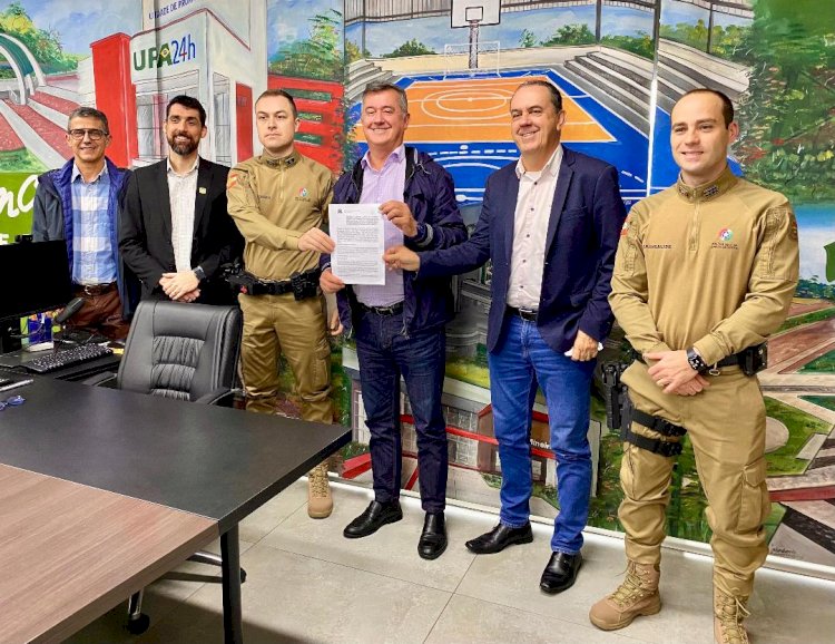 Prefeitura de Criciúma e Polícia Militar firmam convênio para destinar recursos à segurança na cidade
