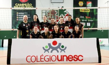 Atletas do Colégio Unesc disputam Jogos da Juventude representando a Seleção Catarinense de Vôlei Feminino Sub 17