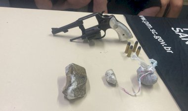 PM prende trio em bar com drogas e arma no bairro Francesa